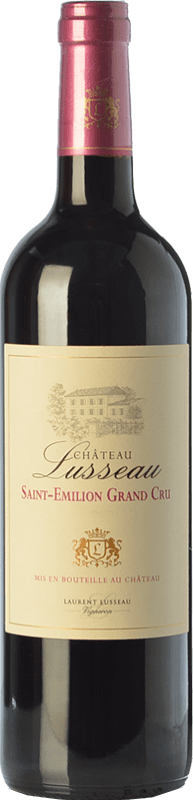 22,95 € 免费送货 | 红酒 Château Lusseau 岁 A.O.C. Saint-Émilion Grand Cru 波尔多 法国 Merlot, Cabernet Sauvignon, Cabernet Franc 瓶子 75 cl