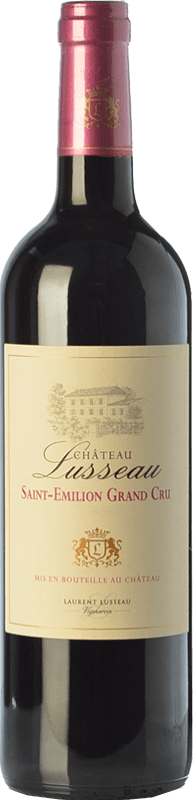 24,95 € Бесплатная доставка | Красное вино Château Lusseau старения A.O.C. Saint-Émilion Grand Cru Бордо Франция Merlot, Cabernet Sauvignon, Cabernet Franc бутылка 75 cl