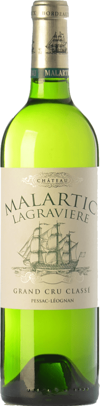 89,95 € Free Shipping | White wine Château Malartic-Lagravière Blanc Crianza A.O.C. Pessac-Léognan Bordeaux France Sauvignon White, Sémillon Bottle 75 cl