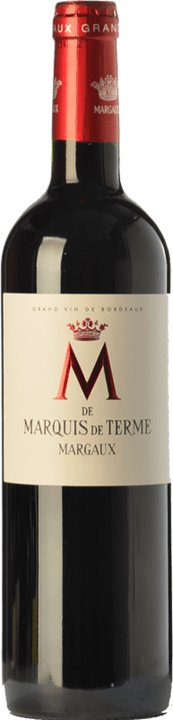 29,95 € Free Shipping | Red wine Château Marquis de Terme M Aged A.O.C. Margaux Bordeaux France Merlot, Cabernet Sauvignon, Petit Verdot Bottle 75 cl