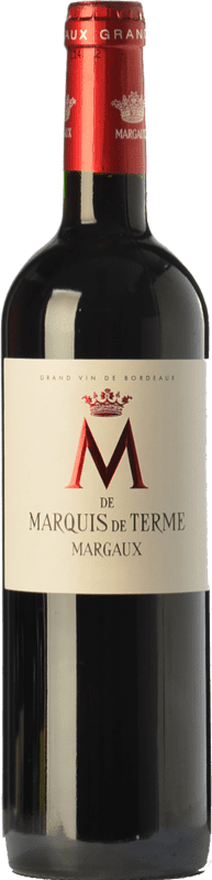 34,95 € Spedizione Gratuita | Vino Rosso Château Marquis de Terme M Crianza — Invecchiato in Botte A.O.C. Margaux bordò Francia Merlot, Cabernet Sauvignon, Petit Verdot 75 cl