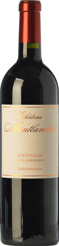 26,95 € 免费送货 | 红酒 Château Montlandrie A.O.C. Côtes de Castillon 波尔多 法国 Merlot, Cabernet Franc 瓶子 75 cl