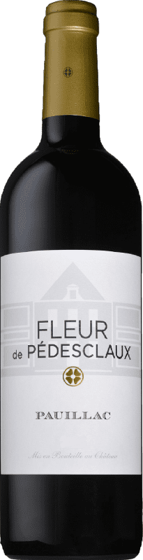 49,95 € Бесплатная доставка | Красное вино Château Pédesclaux Fleur Crianza — Крианса A.O.C. Pauillac Бордо Франция Merlot — Мерло, Cabernet Sauvignon — Каберне Совиньон, Petit Verdot 75 cl