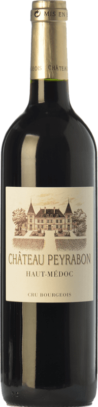 13,95 € Free Shipping | Red wine Château Peyrabon Aged A.O.C. Haut-Médoc Bordeaux France Merlot, Cabernet Sauvignon, Cabernet Franc, Petit Verdot Bottle 75 cl