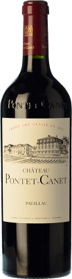 209,95 € Envío gratis | Vino tinto Château Pontet-Canet Crianza A.O.C. Pauillac Burdeos Francia Merlot, Cabernet Sauvignon, Cabernet Franc Botella 75 cl