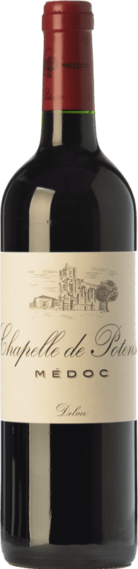 16,95 € Free Shipping | Red wine Château Potensac Chapelle Aged A.O.C. Médoc Bordeaux France Merlot, Cabernet Sauvignon, Cabernet Franc, Petit Verdot Bottle 75 cl