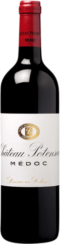 46,95 € Free Shipping | Red wine Château Potensac Aged A.O.C. Médoc Bordeaux France Merlot, Cabernet Sauvignon, Cabernet Franc, Petit Verdot Bottle 75 cl