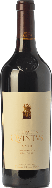 62,95 € Бесплатная доставка | Красное вино Château Quintus Le Dragon старения A.O.C. Saint-Émilion Grand Cru Бордо Франция Merlot, Cabernet Franc бутылка 75 cl