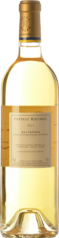 388,95 € Envío gratis | Vino Dulce Château Rieussec A.O.C. Sauternes Burdeos Francia Sémillon, Muscadelle, Sauvignon 75 cl
