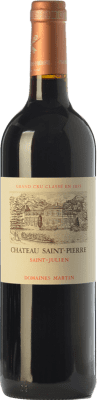 73,95 € Envío gratis | Vino tinto Château Saint-Pierre Crianza A.O.C. Saint-Julien Burdeos Francia Merlot, Cabernet Sauvignon Botella 75 cl