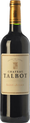 71,95 € Free Shipping | Red wine Château Talbot Crianza A.O.C. Saint-Julien Bordeaux France Merlot, Cabernet Sauvignon, Petit Verdot Bottle 75 cl