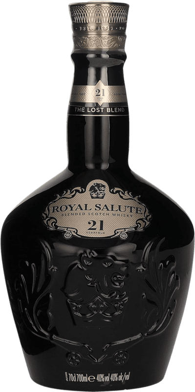 157,95 € Free Shipping | Whisky Blended Chivas Regal Royal Salute 21 Speyside United Kingdom Bottle 70 cl