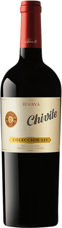 31,95 € 免费送货 | 红酒 Chivite Colección 125 预订 D.O. Navarra 纳瓦拉 西班牙 Tempranillo 瓶子 75 cl