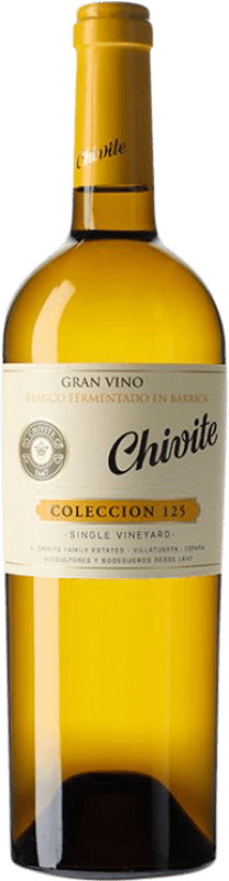 68,95 € Envío gratis | Vino blanco Chivite Colección 125 Crianza D.O. Navarra Navarra España Chardonnay Botella 75 cl