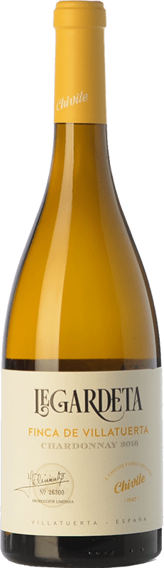 15,95 € Free Shipping | White wine Chivite Legardeta Finca de Villatuerta Aged D.O. Navarra Navarre Spain Chardonnay Bottle 75 cl
