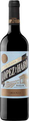 8,95 € Kostenloser Versand | Rotwein Hacienda López de Haro Crianza — Kurze Fassreifung D.O.Ca. Rioja La Rioja Spanien Tempranillo, Garnacha — Grenache, Graciano 75 cl