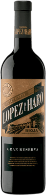 19,95 € Бесплатная доставка | Красное вино Hacienda López de Haro Гранд Резерв D.O.Ca. Rioja Ла-Риоха Испания Tempranillo, Graciano бутылка 75 cl