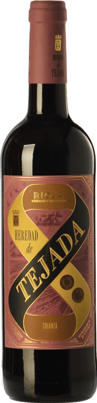5,95 € Spedizione Gratuita | Vino rosso Hacienda López de Haro Heredad de Tejada Crianza D.O.Ca. Rioja La Rioja Spagna Tempranillo Bottiglia 75 cl