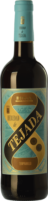 4,95 € Envio grátis | Vinho tinto Hacienda López de Haro Heredad de Tejada Jovem D.O.Ca. Rioja La Rioja Espanha Tempranillo Garrafa 75 cl
