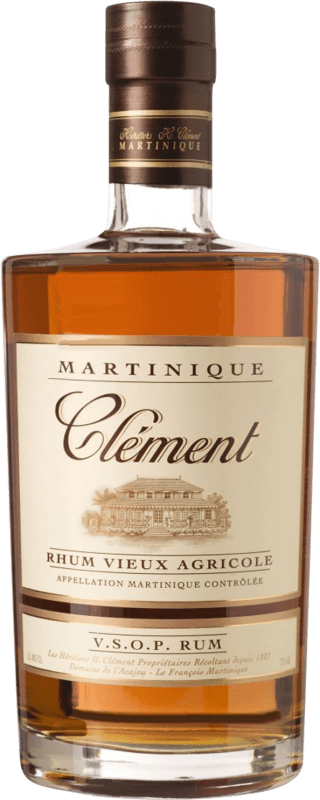 58,95 € Бесплатная доставка | Ром Clément Vieux Very Superior Old Pale VSOP Резерв I.G.P. Martinique Франция бутылка 70 cl