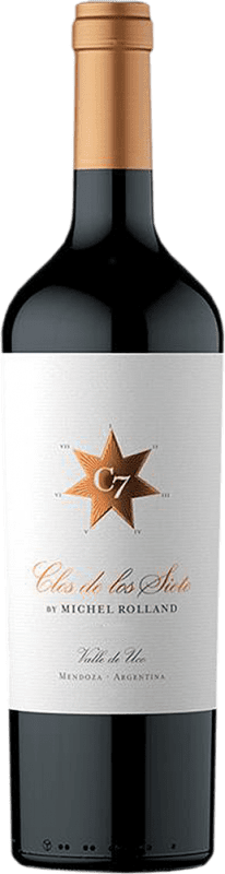 33,95 € 送料無料 | 赤ワイン Clos de los Siete 高齢者 I.G. Valle de Uco ウーコバレー アルゼンチン Merlot, Syrah, Cabernet Sauvignon, Cabernet Franc, Malbec, Petit Verdot ボトル 75 cl