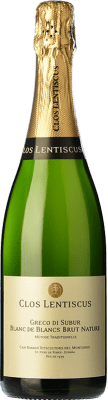 16,95 € 送料無料 | 白のスパークリングワイン Clos Lentiscus Brut Nature — ブリュット・ナチュール クラシック, Blanc de Blancs レセルバ D.O. Penedès カタロニア スペイン Malvasia — マルヴァジア 75 cl