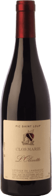 18,95 € Бесплатная доставка | Красное вино Clos Marie L'Olivette Crianza — Крианса I.G.P. Vin de Pays Languedoc Лангедок Франция Garnacha — Гренаш, Cinsault — Сансо 75 cl
