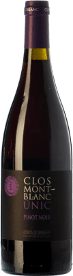 16,95 € Free Shipping | Red wine Clos Montblanc Únic Crianza D.O. Conca de Barberà Catalonia Spain Pinot Black Bottle 75 cl