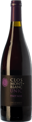 18,95 € Envío gratis | Vino Tinto Clos Montblanc Únic Crianza D.O. Conca de Barberà Cataluña España Pinot Negro 75 cl