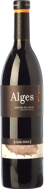 12,95 € 免费送货 | 红酒 Clos Pons Alges 年轻的 D.O. Costers del Segre 加泰罗尼亚 西班牙 Tempranillo, Syrah, Grenache 瓶子 75 cl