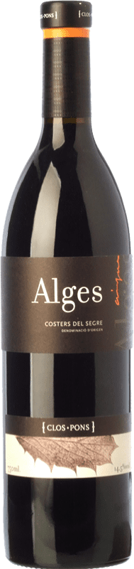 13,95 € Free Shipping | Red Wine Clos Pons Alges Young D.O. Costers del Segre Catalonia Spain Tempranillo, Syrah — Shiraz, Garnacha — Grenache Bottle 75 cl