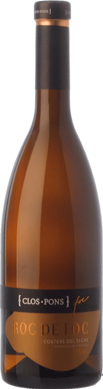 27,95 € Free Shipping | White Wine Clos Pons Roc de Foc Crianza — Aged D.O. Costers del Segre Catalonia Spain Macabeo Bottle 75 cl