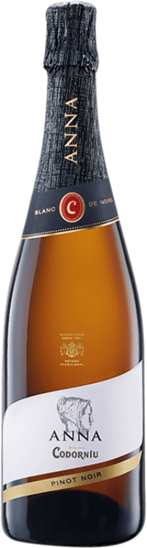 13,95 € Бесплатная доставка | Белое игристое Codorníu Anna Blanc de Noirs D.O. Cava Каталония Испания Pinot Black бутылка 75 cl