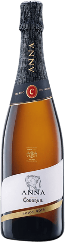 14,95 € Spedizione Gratuita | Spumante bianco Codorníu Anna Blanc de Noirs D.O. Cava Catalogna Spagna Pinot Nero Bottiglia 75 cl