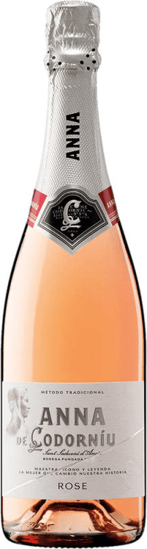 14,95 € Envio grátis | Espumante rosé Codorníu Anna Rosé Brut D.O. Cava Catalunha Espanha Pinot Preto, Chardonnay Garrafa 75 cl