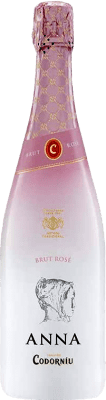 12,95 € 免费送货 | 玫瑰气泡酒 Codorníu Anna Rosé Sleever Print 香槟 D.O. Cava 加泰罗尼亚 西班牙 Pinot Black, Chardonnay 瓶子 75 cl