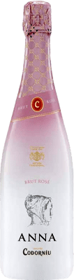 12,95 € Kostenloser Versand | Rosé Sekt Codorníu Anna Rosé Sleever Print Brut D.O. Cava Katalonien Spanien Spätburgunder, Chardonnay Flasche 75 cl