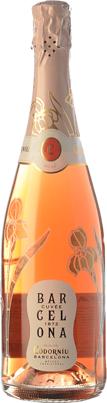 12,95 € Free Shipping | Rosé sparkling Codorníu Cuvée 1872 Rosé D.O. Cava Catalonia Spain Grenache, Pinot Black, Trepat Bottle 75 cl