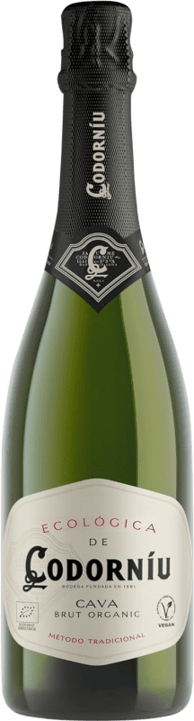 13,95 € 送料無料 | 白スパークリングワイン Codorníu Ecológico Brut D.O. Cava カタロニア スペイン Macabeo, Xarel·lo, Parellada ボトル 75 cl