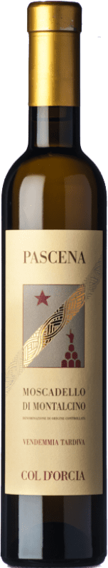 27,95 € Free Shipping | Sweet wine Col d'Orcia Pascena D.O.C. Moscadello di Montalcino Tuscany Italy Muscat White Half Bottle 37 cl