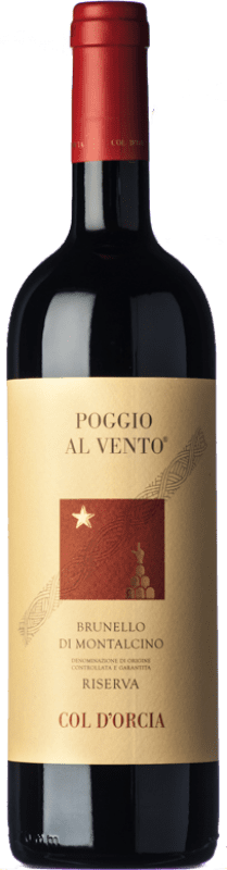 116,95 € Envoi gratuit | Vin rouge Col d'Orcia Poggio al Vento D.O.C.G. Brunello di Montalcino Toscane Italie Sangiovese Bouteille 75 cl