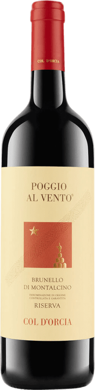 135,95 € Envoi gratuit | Vin rouge Col d'Orcia Poggio al Vento D.O.C.G. Brunello di Montalcino Toscane Italie Sangiovese Biologique Bouteille 75 cl