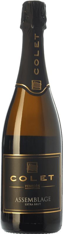 36,95 € Envio grátis | Espumante branco Colet Assemblage Extra Brut Reserva D.O. Penedès Catalunha Espanha Pinot Preto, Chardonnay Garrafa 75 cl