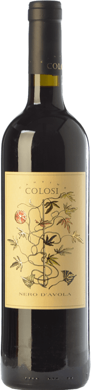 10,95 € Envio grátis | Vinho tinto Colosi I.G.T. Terre Siciliane Sicília Itália Nero d'Avola Garrafa 75 cl