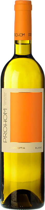 3,95 € Envío gratis | Vino Blanco Coma d'en Bonet Prohom D.O. Terra Alta Cataluña España Garnacha, Viognier Eco — Ecológico Botella 75 cl