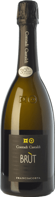 19,95 € Free Shipping | White sparkling Contadi Castaldi Brut D.O.C.G. Franciacorta Lombardia Italy Pinot Black, Chardonnay, Pinot White Bottle 75 cl