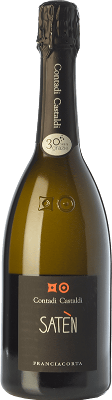 25,95 € Envio grátis | Espumante branco Contadi Castaldi Satèn D.O.C.G. Franciacorta Lombardia Itália Chardonnay Garrafa 75 cl