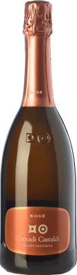 29,95 € Envio grátis | Espumante rosé Contadi Castaldi Soul Rosé D.O.C.G. Franciacorta Lombardia Itália Pinot Preto, Chardonnay Garrafa 75 cl