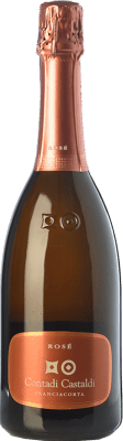 29,95 € Бесплатная доставка | Розовое игристое Contadi Castaldi Soul Rosé D.O.C.G. Franciacorta Ломбардии Италия Pinot Black, Chardonnay бутылка 75 cl