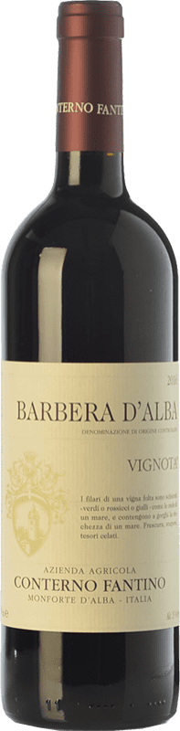 23,95 € Envio grátis | Vinho Tinto Conterno Fantino Vignota D.O.C. Barbera d'Alba Piemonte Itália Barbera 75 cl
